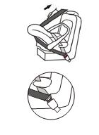 Krok 4: Napręż 3-punktowy pas bezpieczeństwa, naciągając go w pokazanym na rysunku kierunku. Fotelik został prawidłowo zamontowany w pojeździe.