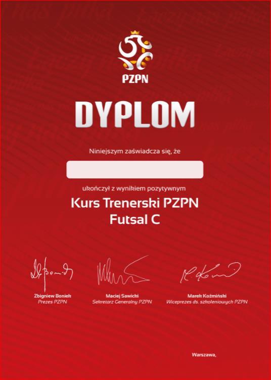 Dyplom Futsal