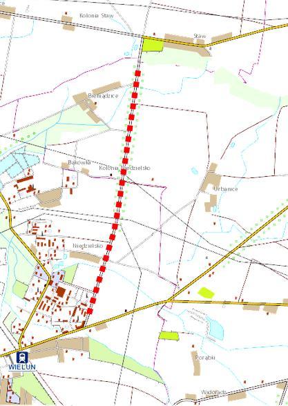 po obu stronach drogi, wcześniej jednak trzeba sprawdzić czy w pobliżu nie ma infrastruktury podziemnej.