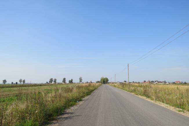 3 Lokalizacja: odbicie od drogi Turów Piaski, od cmentarza w pobliżu wsi Kurów na południe do granicy gminy do krzyża przydrożnego Opis: nowo wyremontowania droga z głębokimi i szerokimi rowami po