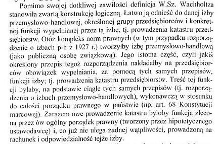 K. Dąbrowski, Samorząd gospodarczy w okresie II RP w poglądach J. Huberta, W.L.