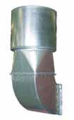 Reduktor 400x400/ø500 mm Tłumik Kolano 400x400 mm Nr kat.