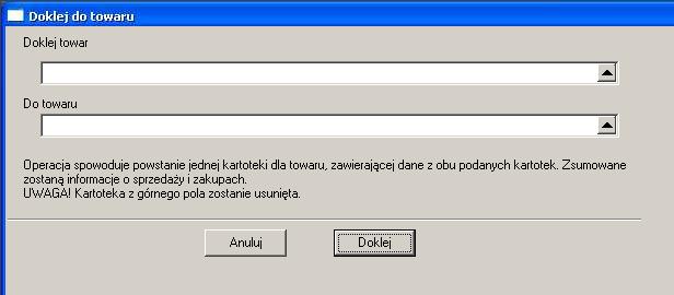 Rozdział VII Towary - kod stawki VAT: B(8%) - jednostki: opakowanie - listy: odręczne Podpowiadane przez program wartości, możemy zmienić. Pozostałe informacje (np.