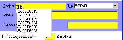 Innym sposobem edycji konkretnych pól jest przyciśnięcie lewego Alt + "podkreślona litera/cyfra w nazwie pola".