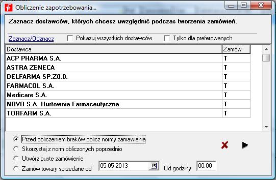 Rozdział VI Zaopatrzenie Rysunek 6-5 Adresaci zamówień i sposób liczenia zapotrzebowania Metody obliczania zapotrzebowania Są trzy metody na określenie towarów, które należy zamówić, oraz ilości,