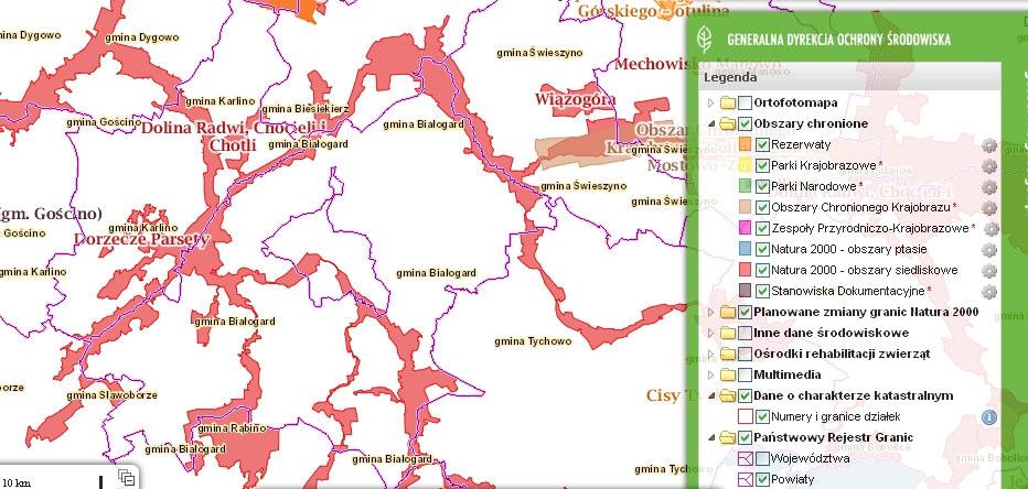 średnia temperatura roczna + 8,7 C wiatry zachodnie i północno zachodnie siła wiatrów średnio 2 3 m/sek. okres wegetacji 220 230 dni Walory przyrodniczo turystyczne Rys.