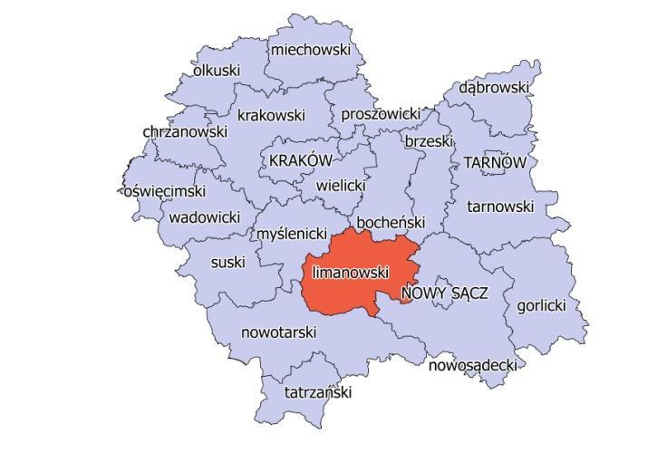 1. Charakterystyka Gminy Łukowica Gmina Łukowica położona jest w centralnej części województwa małopolskiego, w