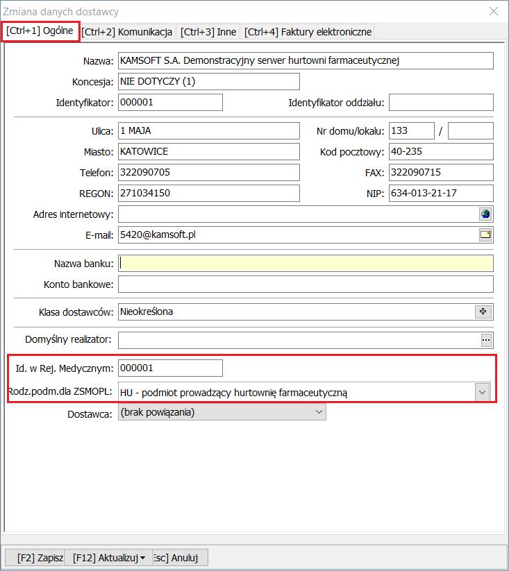 Obsługa komunikacji z Zintegrowanym Systemem Monitorowania Produktami Leczniczymi w Rys.