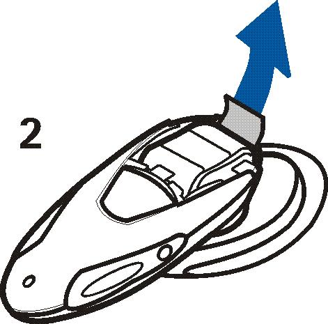 2. Wyjmij bateriê, ci±gn±c pasek