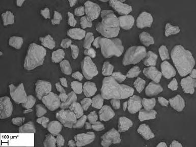 SEM icrophotographis of ashs grains: a, b) WB1; c,