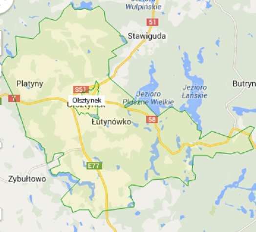 1) droga ekspresowa nr 7 (E-77) Gdańsk Olsztynek Warszawa granica państwa jest to droga ekspresowa, zgodnie z ustaleniami wskazanymi z rozporządzeniu Rady Ministrów z dnia 15 maja 2004 r.