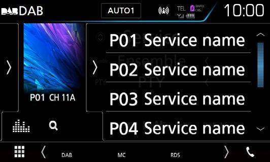 (str.15) Ekran sterowania 2 3 hhwyświetlony zostanie ekran Radio SETUP. 6 5 2 Każdy z elementów ustawić w następujący sposób. NEWS Ustawianie czasu przerywania nadawania wiadomości.