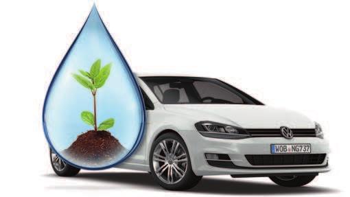 AdBlue Ochrona środowiska w zbiorniku. Łatwe uzupełnianie. Zapytaj Twój Autoryzowany Serwis Volkswagena lub użyj praktycznego zbiornika do napełniania. Oszczędność.