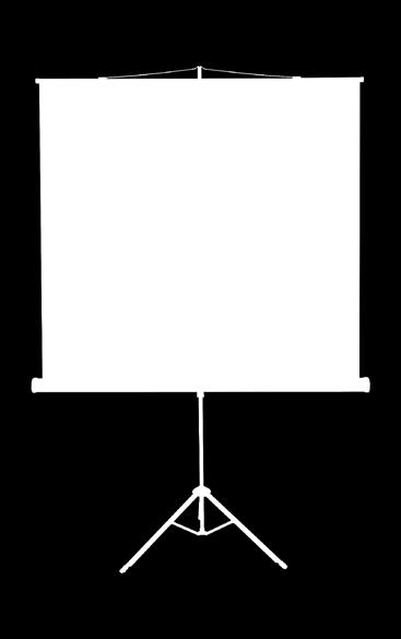 ekrany POP (ścienne i na trójnogu) Biała, matowa powierzchnia Matt White, z czarnym obramowaniem wokół ekranu dla zwiększenia kontrastu oglądanego obrazu. Szeroki kąt widzenia.