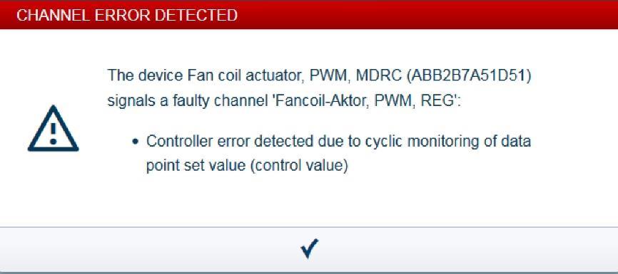 Uruchomienie 7.4 Zachowanie aktuatora Fan Coil 7.4.1 Zanik napięcia magistrali W przypadku zaniku napięcia magistrali zawór zamyka się (przy zaworach zamkniętych bezprądowo) lub otwiera (przy zaworach otwartych bezprądowo).