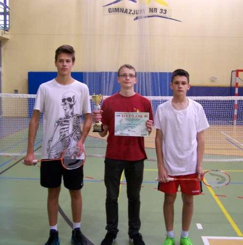 Drużynowy Badminton chłopców IV miejsce w Gdańsku Zdobyli: Grzegorz Pozorski, Maciej