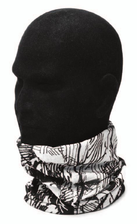 chusta wielofunkcyjna head and neck wear Chusta jest nadzwyczaj wszechstronnym produktem, który może być stosowany na wiele sposobów przez miłośników wszystkich sportów zimowych jak i do użytku