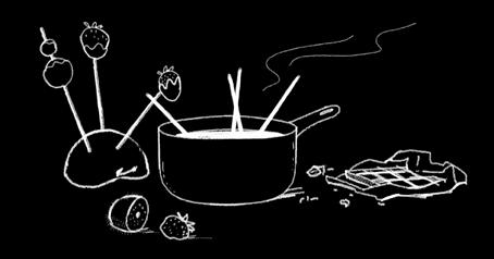 pysz n e m n iam n a po p r aw ę n ast ro j u Fondue czekoladowe (czyt.
