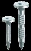 Gwóźdź pomiarowy z wypukłą główką kod nazwa L D K Z d ilość w opak. 10FK-4 Gwóźdź pomiarowy 40/3,5 mm 40 7 3-3,5 100 Gwóźdź karbowany z centrem.