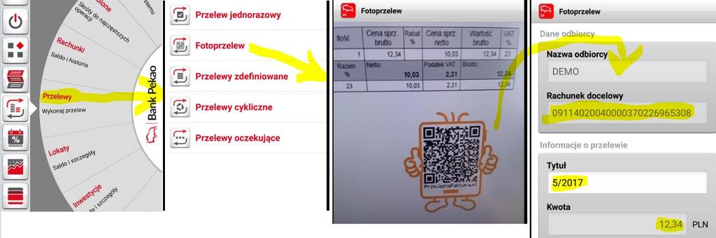 Uwaga, w tym miejscu należy zwrócić uwagę, że do odczytania kodu QR i realizacji przelewu w aplikacji bankowej, nie trzeba posiadać wersji