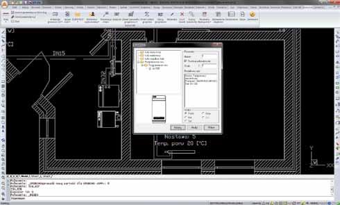 Wszystkie rurociągi mogą być rysowane z automatycznym opisem średnic wg średnicy nominalnej, albo z podaną grubością ścianki.