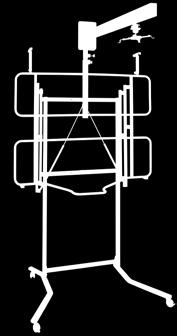 Możliwość złożenia ramienia o 90 w celu swobodnego przemieszczania stojaka między pomieszczeniami. Regulacja odległości projektora od tablicy w przedziale 13,5-100 cm.