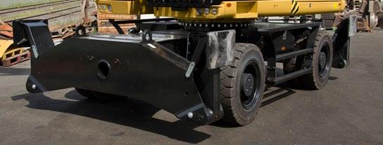 podporami gwarantuje najwyższy poziom stabilności i doskonale sprawdza się przede wszystkim w maszynach z hydraulicznym układem podnoszenia kabiny.
