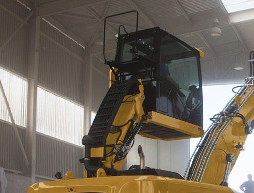 Oddzielny pomocniczy układ hydrauliczny: ten zamknięty obieg hydrauliczny obsługuje jedynie mechanizm obrotu.