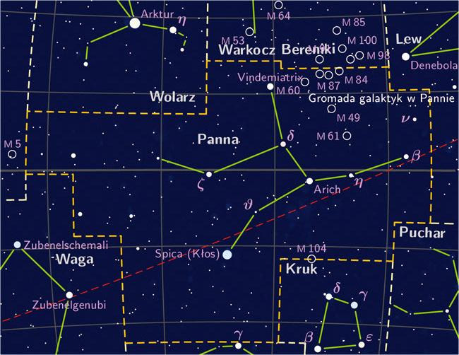 1 Znak zodiaku Panna Panna - (łac. Virgo, dop. Virginis, symbol, skrót Vir) to gwiazdozbiór zodiakalny, znajdujący się w rejonie równika niebieskiego.