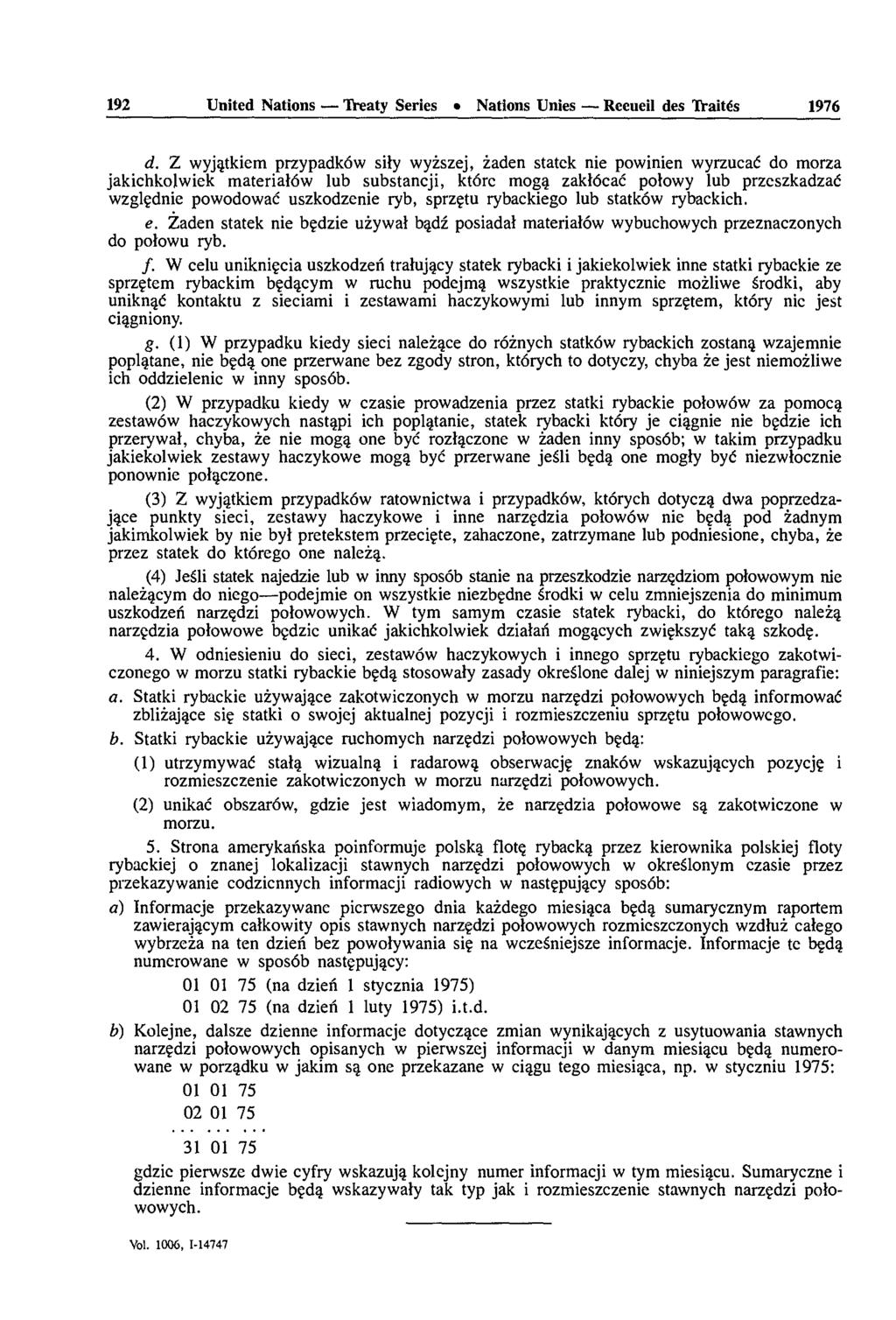 192 United Nations TVeaty Séries Nations Unies Recueil des Traités 1976 d.