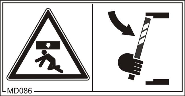 Nigdy nie otwierać ani nie usuwać zabezpieczeń, dopóki silnik ciągnika pracuje przy podłączonym wale przegubowym / instalacji hydraulicznej / instalacji elektronicznej.