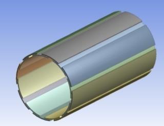 The unclosed HTS shield in