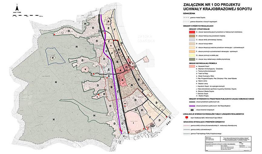 ETAP II / KONCEPCJA URBANISTYCZNA PODZIAŁU MIASTA NA OBSZARY, DO