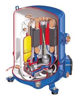 MTZ / NTZ - Sprężarki tłokowe Maneurop MTZ to hermetyczne sprężarki tłokowe ze przeznaczone do zastosowań ze średnią i wysoką temperaturą parowania.