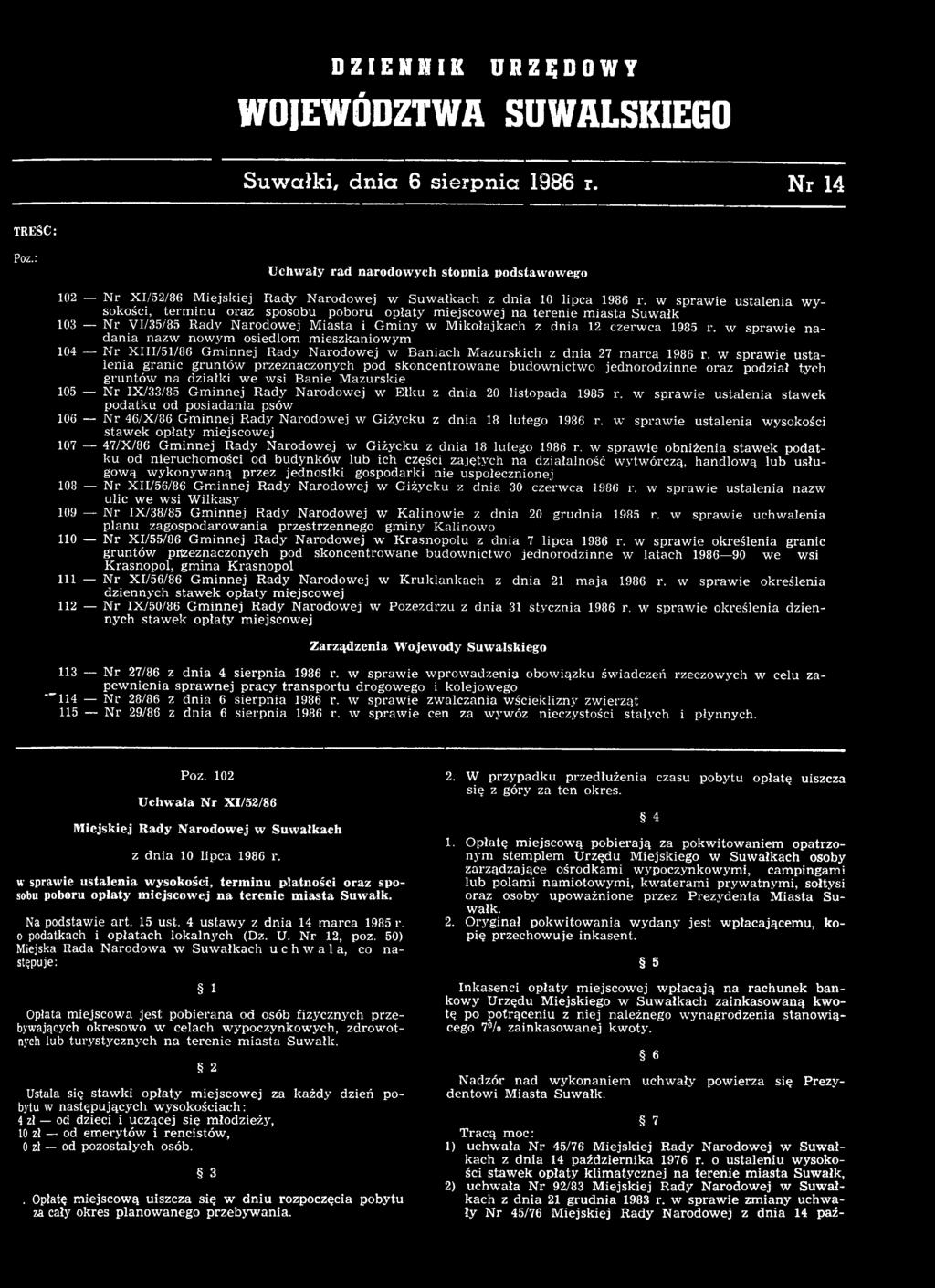 w sprawie ustalenia granic gruntów przeznaczonych pod skoncentrowane budownictwo jednorodzinne oraz podział tych gruntów na działki we wsi Banie Mazurskie 105 Nr IX/33/85 w Ełku z dnia 20 listopada