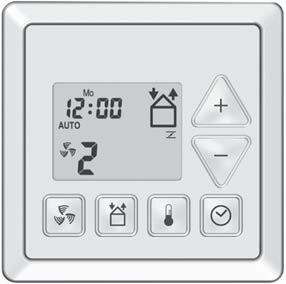 2.2.5 Panel CC Ease Urządzenie ComfoAir można obsługiwać za pomocą panelu CC Ease, który można zamówić oddzielnie.