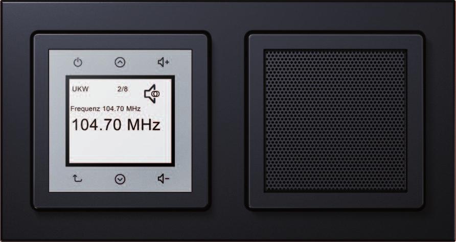 Berker Radio Touch Obudzić się przy dźwięku swojej ulubionej stacji radiowej.