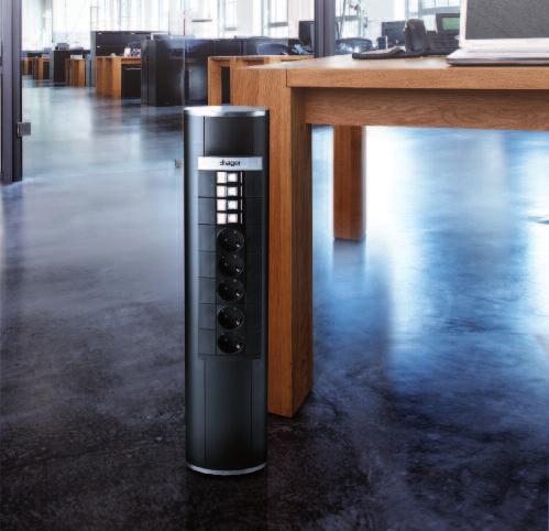 Nowoczesne kolumny zasilające tehalit.design Kolumny stojące oraz mini kolumny tehalit.design wykonane są z anodyzowanego aluminium w kolorze czarnym.