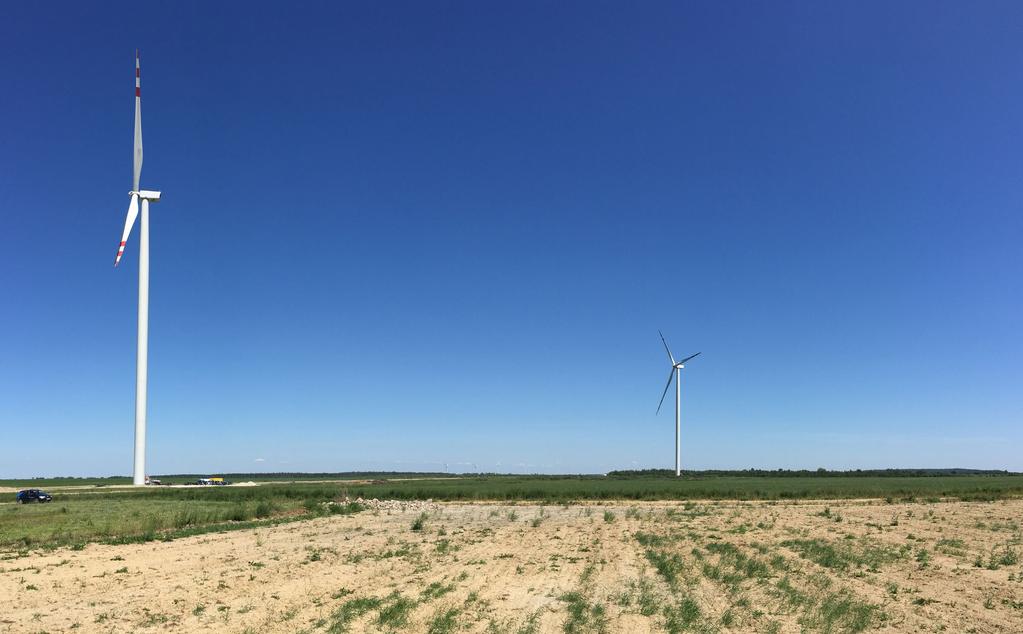 3 7,75 MW 2015/16 NIEŚWIASTÓW Voivodeship: Wielkopolskie/ Municipality: Kazimierz Biskupi vortex energy purchased the partly developed project, led to the stage of readiness for construction, has