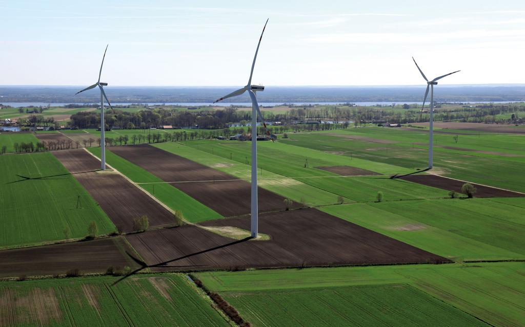 17 34 MW DOBRZYŃ Voivodeship: Kujawsko-Pomorskie/ Municipality: Dobrzyń nad Wisłą Large wind farm with 13 km cable run and farm s own transformer station.