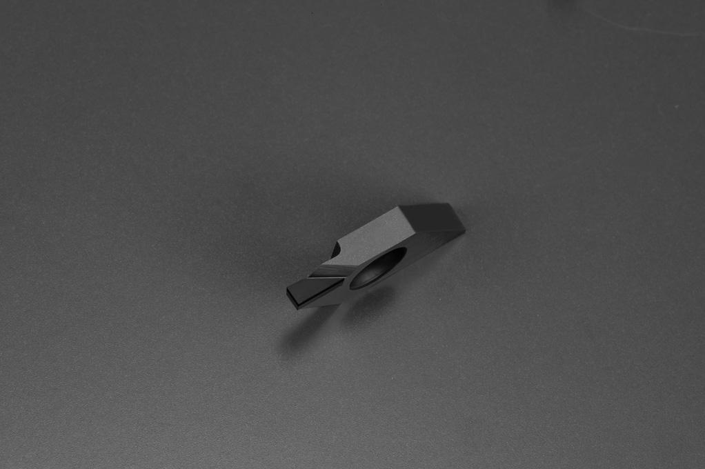 30 20 TypTKF 10 0 0.05 0.1 0.15 f (mm/rev) Parametry skrawania: Vc=80 m/min. ap=1 mm f=0.03~0.12 mm/obr. MOKR C45 zybkość posuwu (mm/obr.) f=0.05 zybkość posuwu (mm/obr.) f=0.07 Rz=3.3 μm Rz=4.