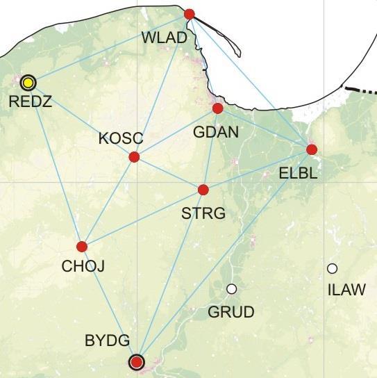 NAWGEO (pomorskie) Port 2105 Źródło danych NTRIP POM_VRS_3_1 Format danych RTCM 10403.