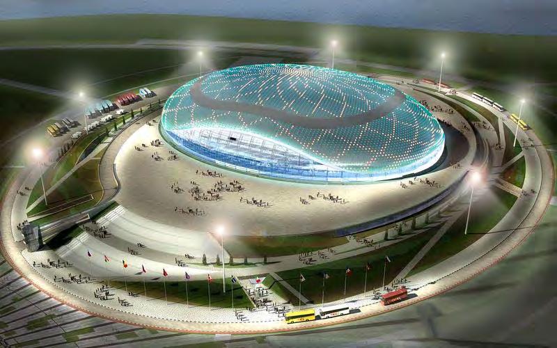 Obiekt referencyjny Obiekt: Bolshoi Ice Palace Miasto/Kraj: Soczi, Rosja Budynek został zaprojektowany na potrzeby letnich Igrzysk Olimpijskich, które odbędą się w 2014 roku w Soczi.
