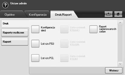 Po wybraniu ustawienia Wlacz urządzenie zwiększa kredyt o wartość równą liczbie arkuszy, które nie zostały wydrukowane prawidłowo, a następnie drukuje następne zadanie bez pobierania kredytu (do