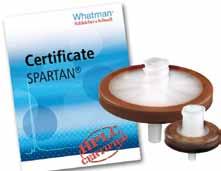 Filtry uiwersale do chromatografii HPLC SPARTAN Do filtrowaia roztworów wodych oraz orgaiczych próbek w HPLC, CARLO ERBA Reagets oferuje uiwersale filtry strzykawkowe SPARTAN, Whatma.