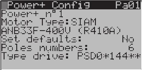 Co02 itd. 6.2.2.1.3 Menu Pa: Konfiguracja Power+ Zarezerwowana do konfiguracji przetwornicy Power+ (tj.