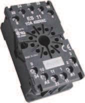 prąd: 1 A Waga: 59 g Montaż na szyne DIN Przeznaczone dla 4-stykowego przekaźnika ES-11 Akcesoria do gniazd ES-11 - dla 750 Akcesoria do gniazd ES-15/4N - dla 78