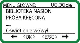 STEROWANIE ARTIS Ustawienia w menu g Ûwnym ï Przycisnπ przycisk "Menu" - Wyúwietla sií menu g Ûwne - przyciskiem lub wybraê üπdany punkt menu - PrzyciúniÍcie przycisku