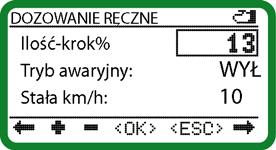 STEROWANIE ARTIS Vordosierung (= dozowanie wstípne) - ustawienie dozowania wstípnego Przebieg procesu: - Dozowanie wstípne rozpoczyna sií automatycznie przy aktywnym trybie wysiewu, gdy tylko zespo y
