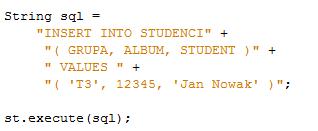 Klasa java.sql.